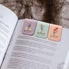 Закладка для книги в виде цветка из искусственной кожи, ручной работы, мини, портативная, водонепроницаемая, маркер для страниц, магнитный зажим, подарок для книголюбов, детей, студентов