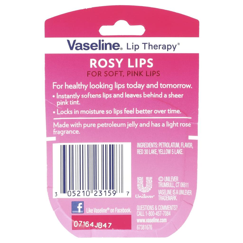 Lip Therapy, Rosy Lip Balm, 0.25Oz(7G)