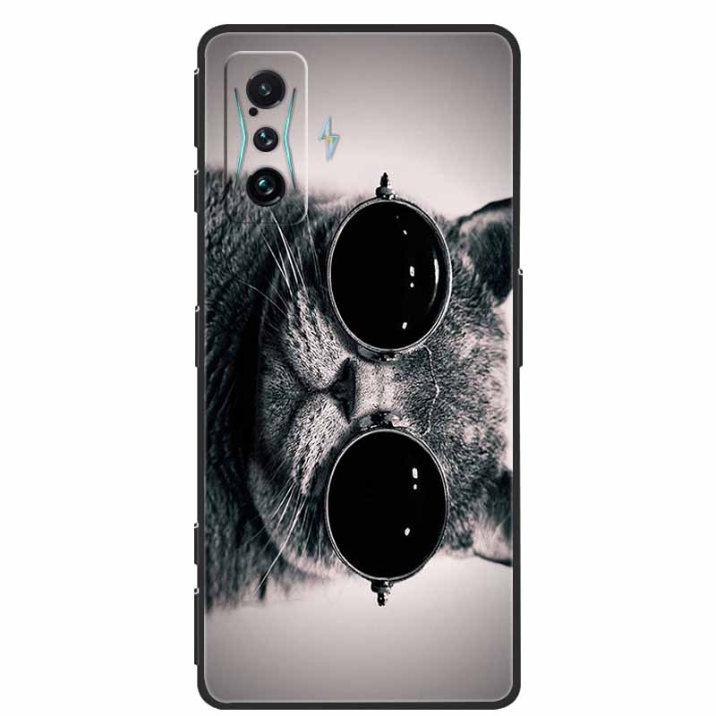 Animals For Redmi K50 Gaming Case Soft TPU Silicone Bumper Phone Case for Xiaomi Redmi K50 Gaming Edition / Redmi K50G Cat Funda