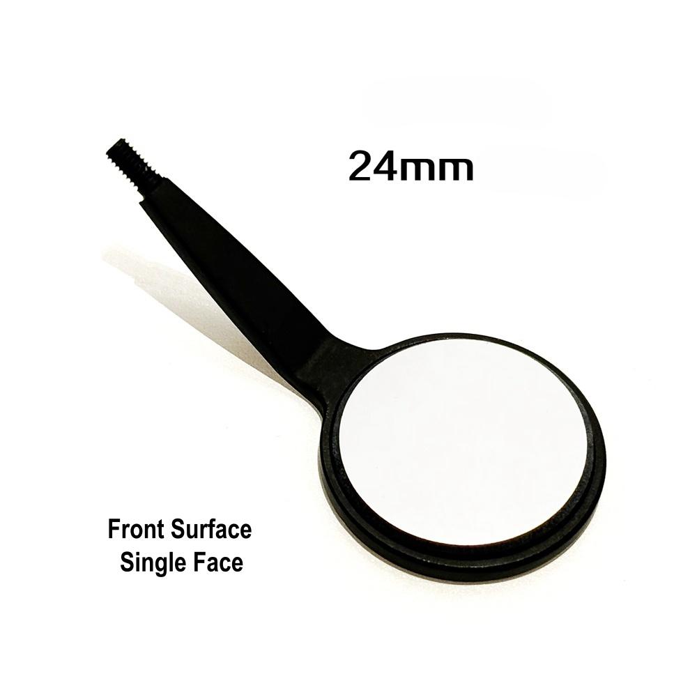 Стоматологический одонтоскоп Зеркало для рта с передней поверхностью с ручкой Уход за полостью рта Осмотр Гигиена Стекло Родиевое зеркало