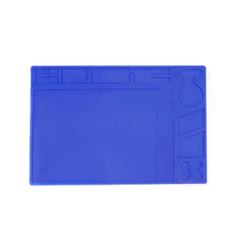 High Temperature Proof Workstation Pad Soldering Mat Integrated Ruler For Phone Computer Maintenance AntiSkid Textures