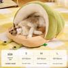 Cozy Cloud Fleece Pet Nest: Semi-Enclosed Warm Slippers for Cats & Small/Medium Dogs