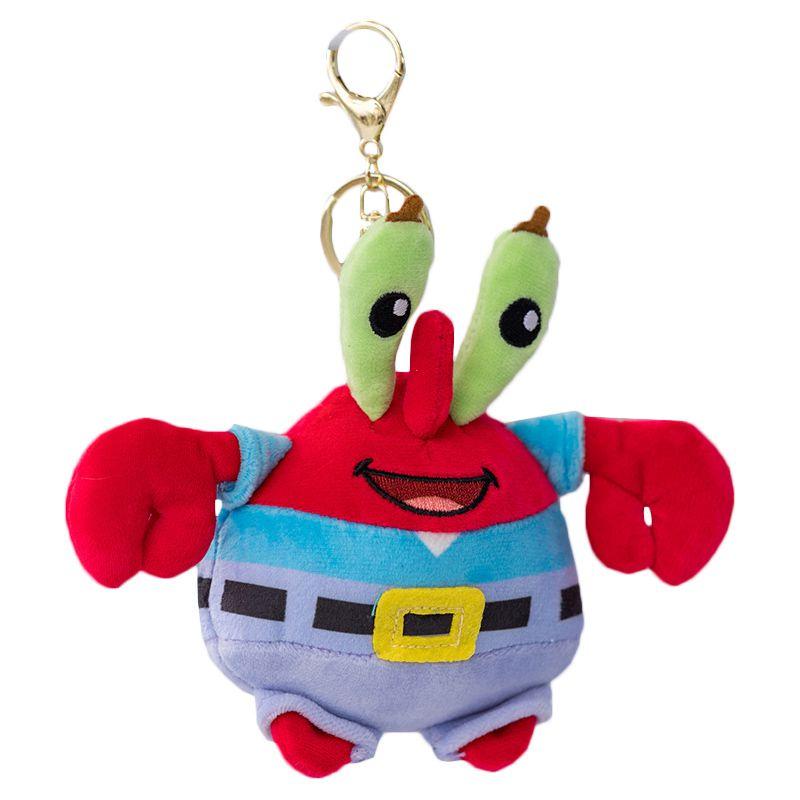 Fluffy Spongebob Patrick Star Squidward Plush Toy Pendant Soft Stuffed Doll For Girls And Boys