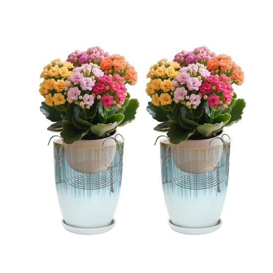 Adjustable Planter Insert for Tall Large Pots 310.3" Pot Riser with Chains And Hooks Stainless Steel Hanging Pot Filler for Indoor Outdoor Wedding