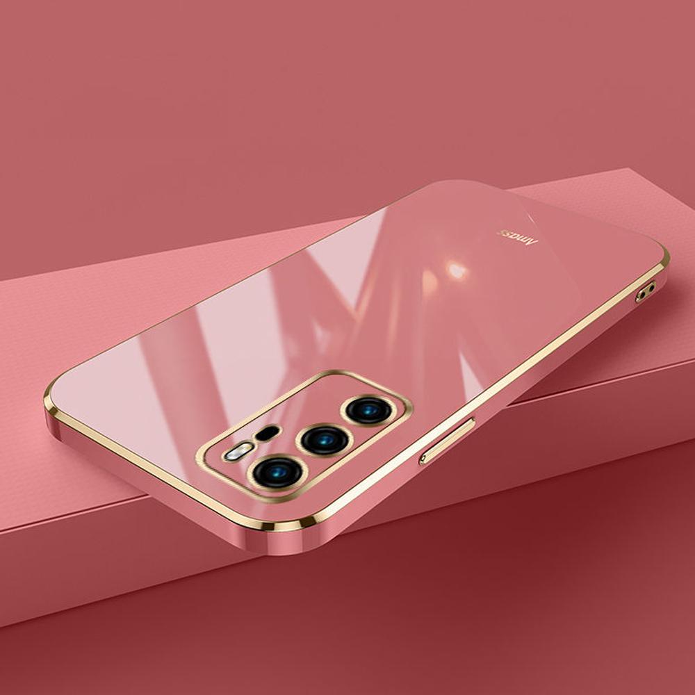 Для Huawei P40 Чехол Роскошный Квадратный Гальванизированный ANA-AN00, ANA-TN00, ANA-NX9, ANA-LX4 Чехол для Телефона Ударопрочная Силиконовая Задняя Крышка Fundas