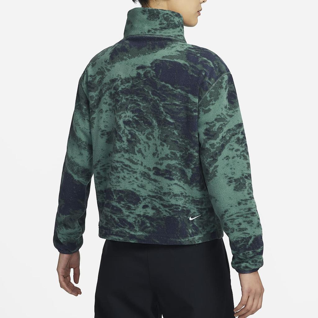 Nike ACG Wolf Tree All Over Print Half Zip Stand Collar Sports Sweatshirt Women Sweatshirt Coastal-Blue FN1935-361