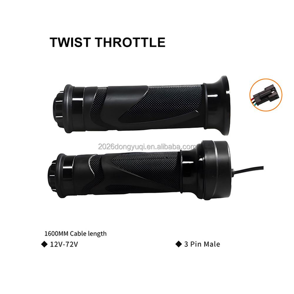 High Quality Electric E Bike Bicycle Scooter Accessories Parts 3Pcs Wire SM Connector Full Twist Throttle Accelerator