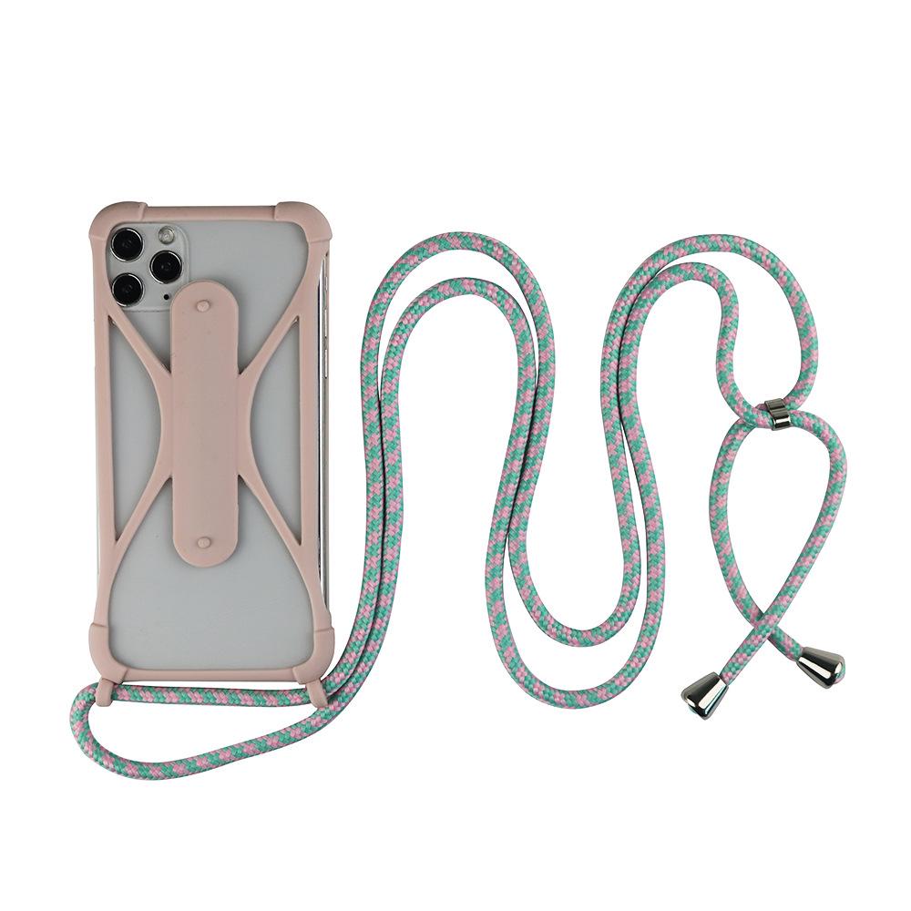 Универсальный силиконовый чехол-ремешок для телефона через плечо с защитой от падений по четырем углам