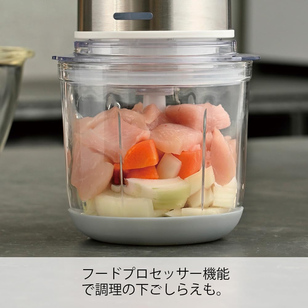 Hario Беспроводной 2-в-1 блендер, бутылка-блендер, практический объем 400 мл, белый ECB-1-W