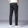 Men's Pants Summer Pants Slim Fit Trend Versatile Solid Color Thin Elastic Waist Casual Pants Spring/Summer