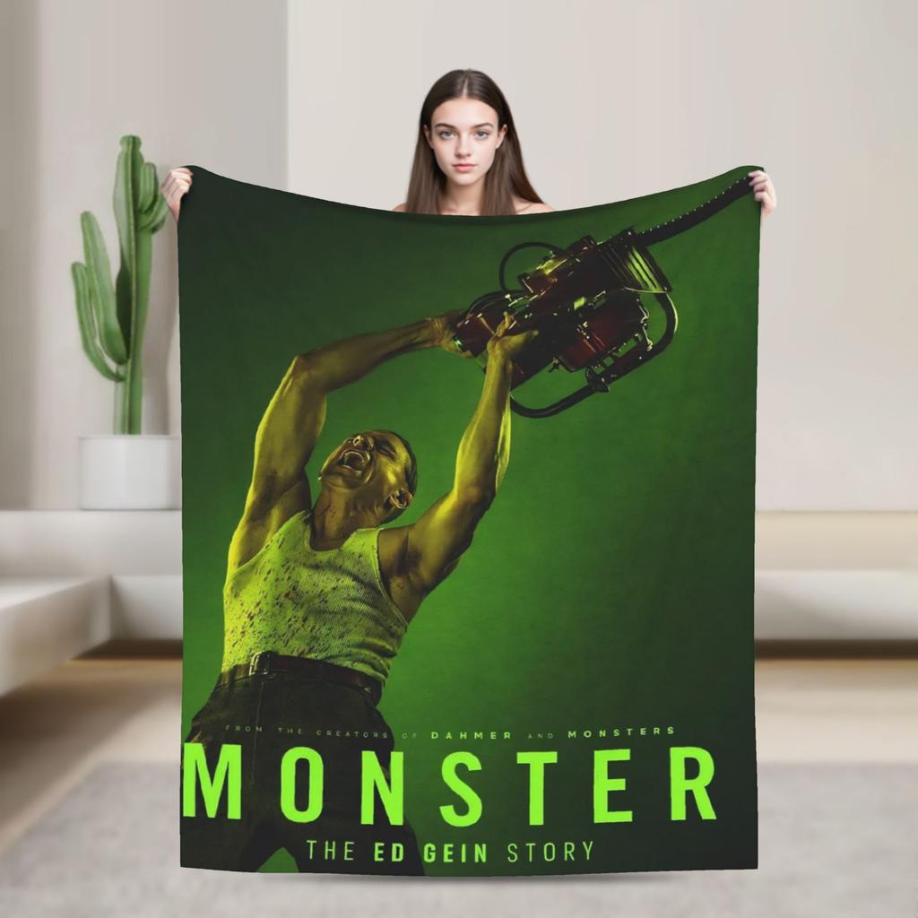 Супер теплое одеяло Пикник Монстр История Эда Гейна Плед Фланелевое покрывало для гостиной С узором Чехол на диван-кровать