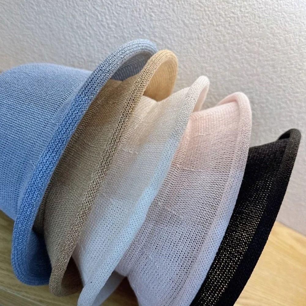 Rolled Edge Women Bucket Hat Thin Basin Hat Fashion Fisherman's Hats Summer