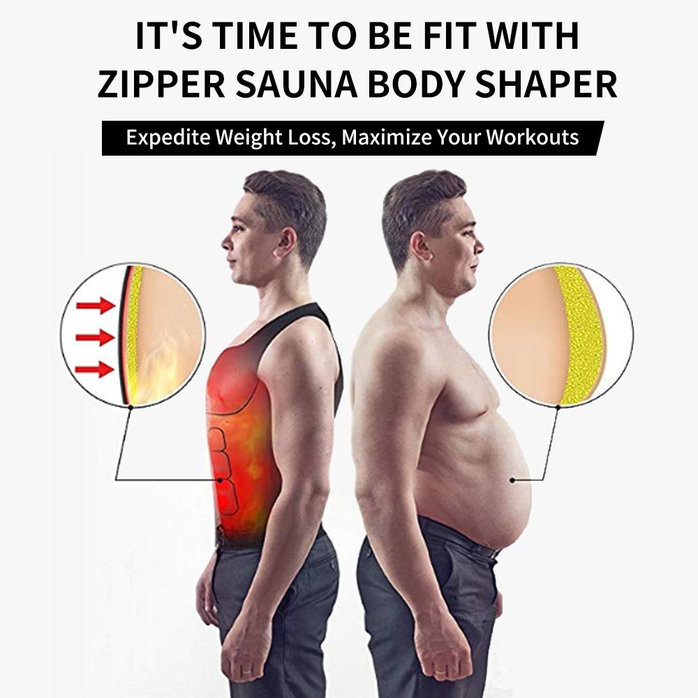 Мужской тренажер для талии Рубашка для сауны Пот Жилет Фитнес Формирователь тела для похудения Тренировочные майки Корректирующее белье Толстовка для упражнений в тренажерном зале Термобелье Костюм для сауны