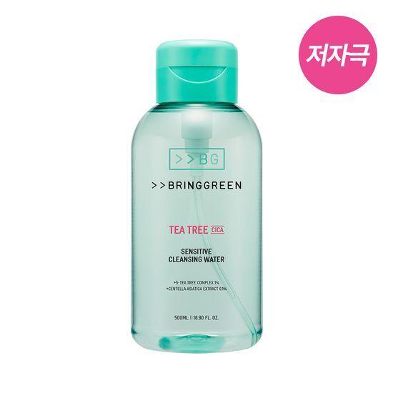 BRING GREEN Tea Tree Cica Sensitive Cleansing Water 500mL