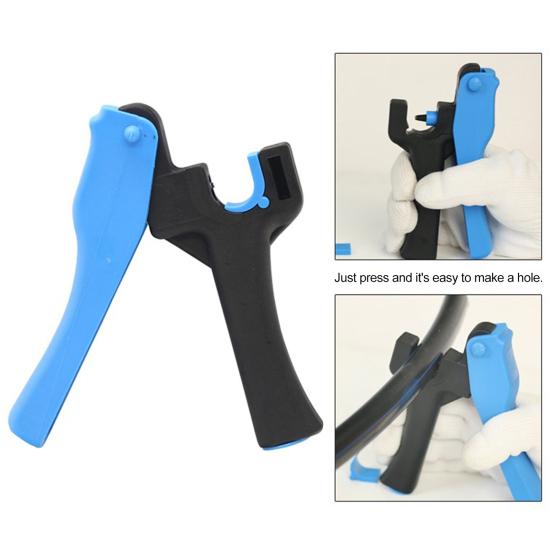 Drip Hose Punch 2-in-1 Irrigation Tube Punch Fitting Insertion Tool Water Pipe Hole Puncher for 1/4" Inch Fitting Insertion
