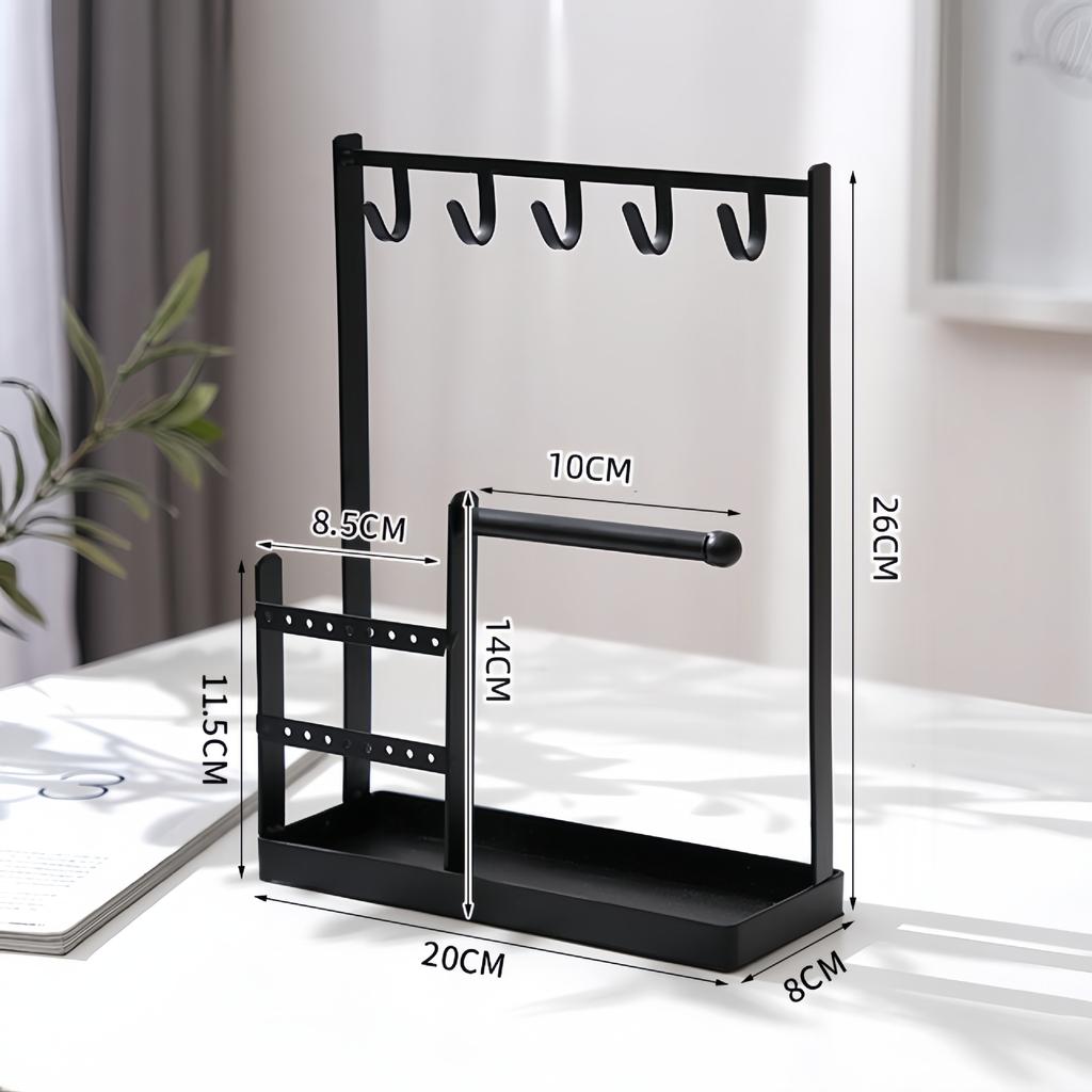 Многофункциональная стойка для ювелирных изделий, органайзер для сережек, ожерелий, женщин, браслетов, часов, настольная стойка для хранения