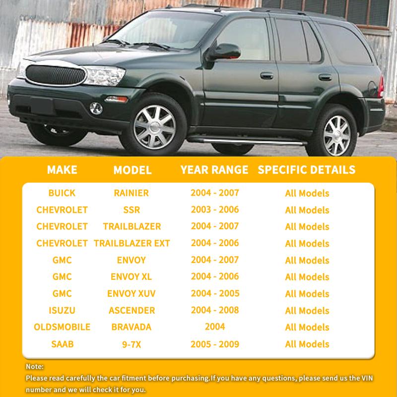 Svenubee Стойки стабилизатора задние 2 шт. для Buick Rainier Chevrolet Trailblazer Isuzu Ascender 2003 2004 2005 2006 2007 2008 2009
