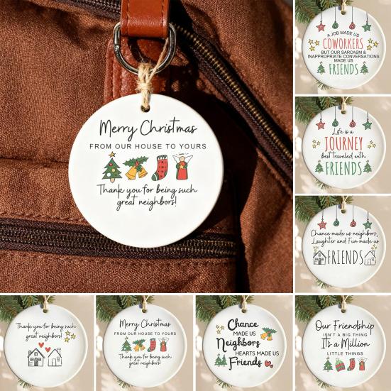 Neighbors Christmas Ornament Thank You Gift for Good Neighbors Welcome To