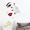 Новые красные губы сексуальная девушка наклейка на стену самоклеящаяся домашний декор для спальни гостиной настенное искусство украшение
