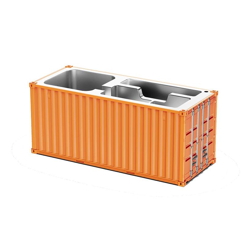 1/20 Scale Simulated Shipping Cargo Container Model Pen Holder Detachable Plastic Storage Box Desktop Organizer Household Supply