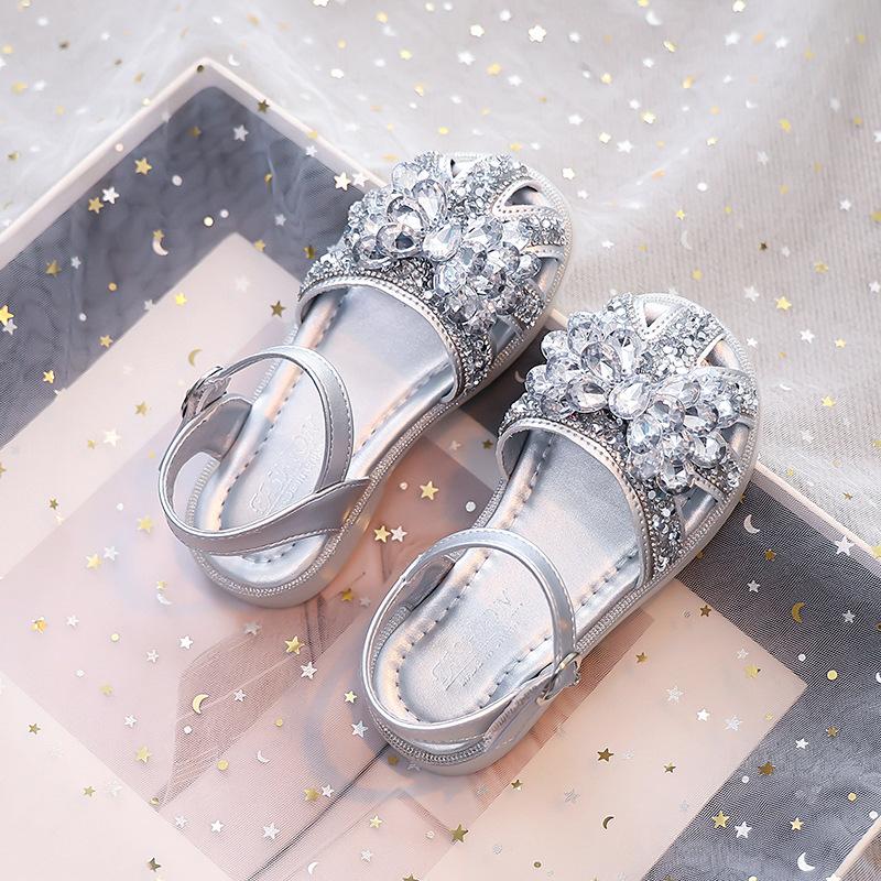 Girls Princess Sandals Summer Crystal Soft Sole Toddler Baby Comfort Shoes