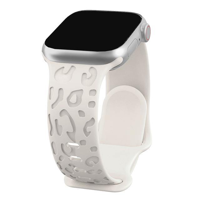 Силиконовый ремешок с гравировкой для Apple Watch — гибкий, легкий, разных цветов