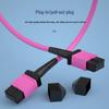 BOSENDE MPO-MPO OM4 12-Core Multimode Fiber Optic Patch Cable for 40G