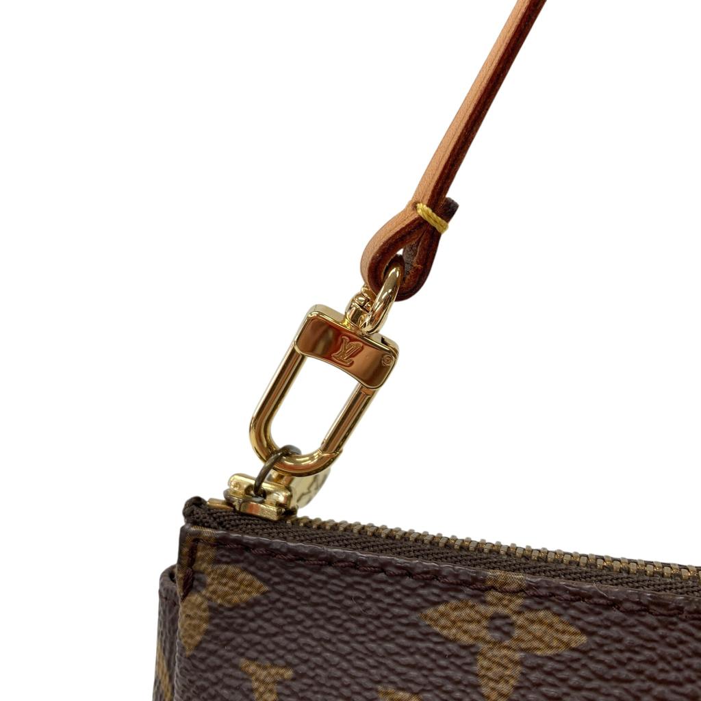 Б/у Louis Vuitton Monogram Pochette Accessoires M51980 Холст Коричневый Аутентичный 1222