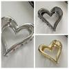 Hollow Love Heart Metal Hair Claw Y2k Geometric Shark Clip Sweet Ponytail Claw Clip  Girl