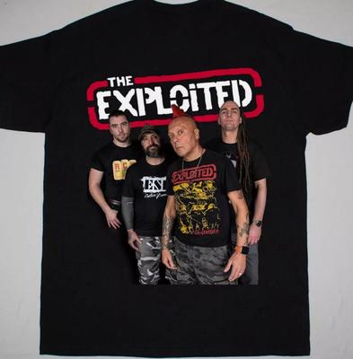 НОВИНКА Футболка с изображением участника группы The Exploited, певца, черная, все размеры