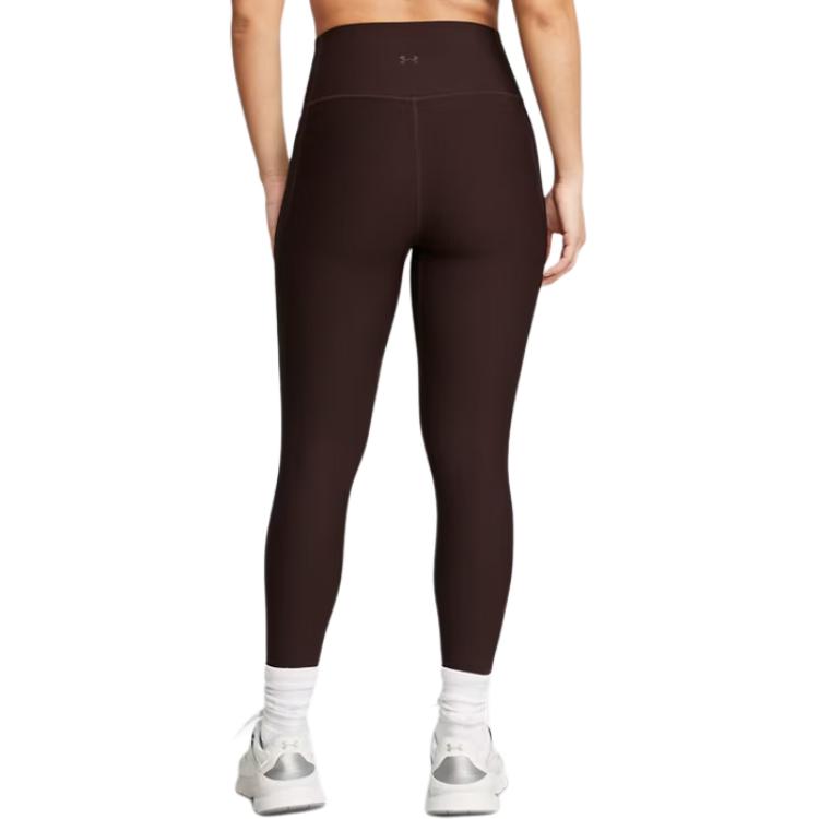Under Armour Meridian однотонные модные удобные обтягивающие спортивные брюки с девятью точками женские брюки Obsidian-Brown 1386467-227
