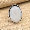 Rainbow Moonstone Gemstone Handmade Jewelry 925 Sterling Silver Ring For Love