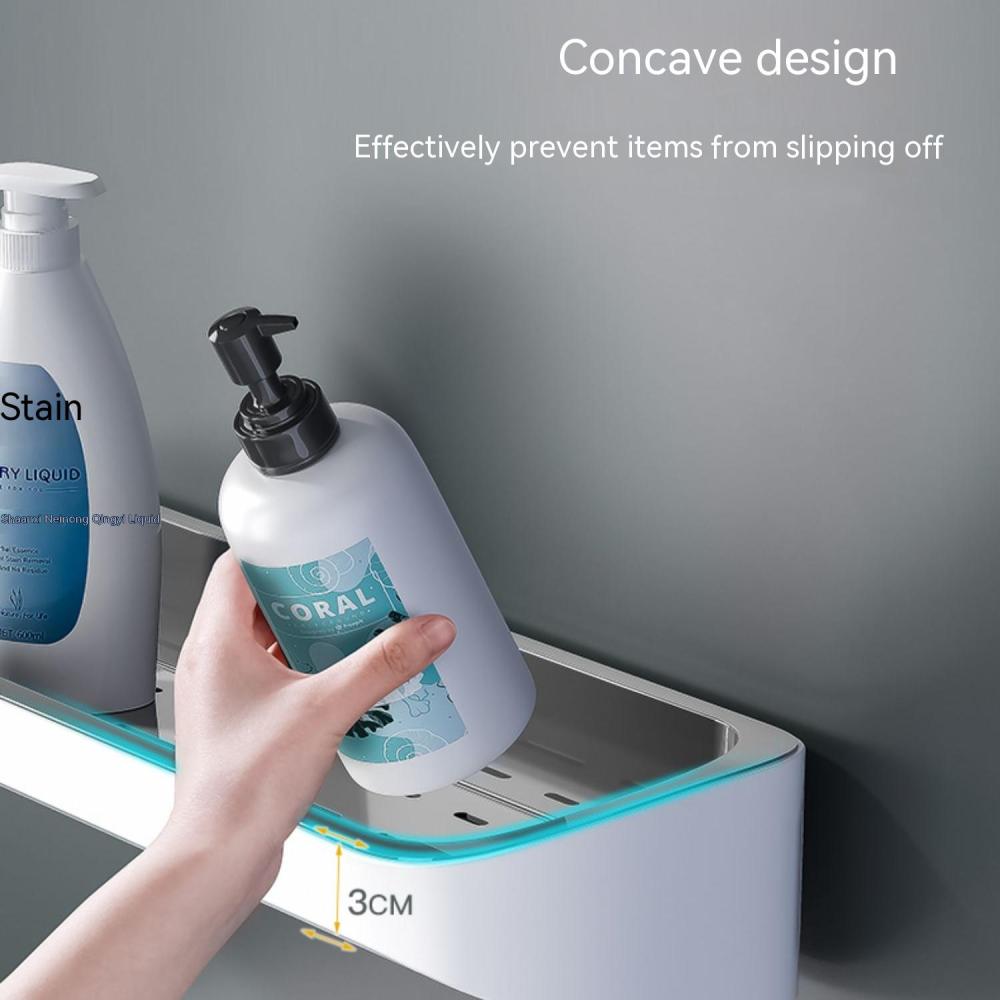 Полка для унитаза, настенная, многофункциональная, туалетные принадлежности для ванной комнаты, большая неперфорированная полка для хранения в ванной комнате