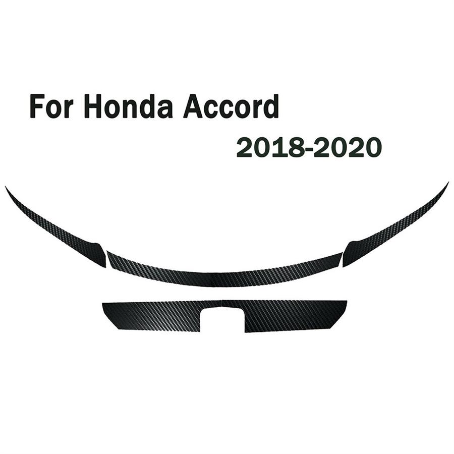 Carbon Fiber Style Front Bumper Grille Sticker For Honda Accord 2018-20