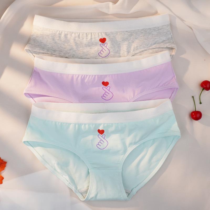Women's Cotton Underwear Slim Fit Cotton Triangle Underwear Simple Breathable Underwear