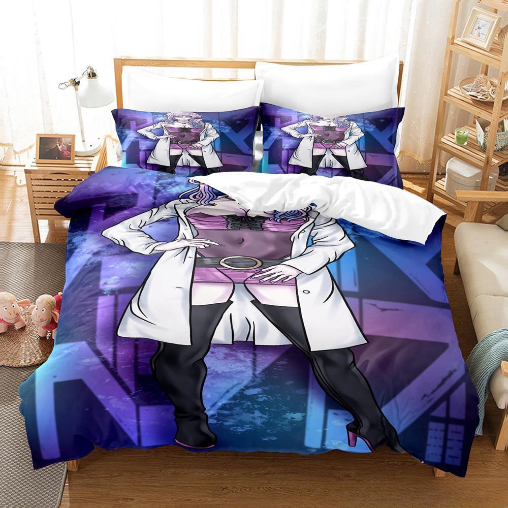 Новый комплект постельного белья Akudama Drive, односпальная кровать, двуспальная кровать размера «king-size», комплект постельного белья для взрослых и детей, комплект простыней с 3D-аниме