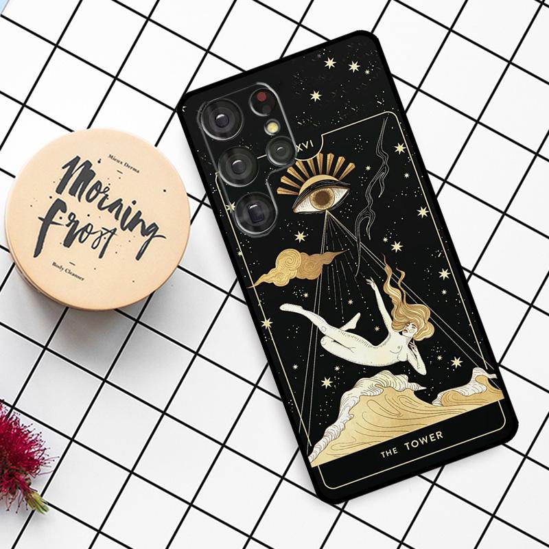Чехол-кошелек со знаком зодиака и картами Таро для Samsung Galaxy S23 S10 S9 S8 Note 10 Plus Note 20 S22 Ultra S20 FE S21 FE