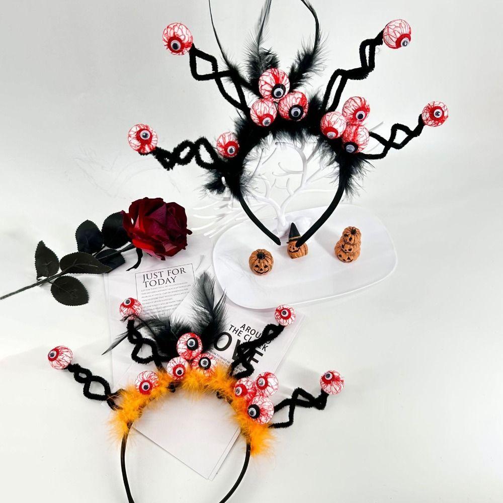Party Decor Halloween Eyeball Headband Lightweight Horror Hair Hoop Spooky Hairband Cosplay Props