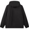 Men's Li-Ning Trench Coats Unisex Black Hooded (Non-detachable) Moderate
