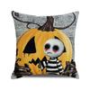 Halloween Horror Pumpkin Print Pattern Cushion Cover Home Living Room Sofa Decoration Throw Pillow Cover 45x45cm