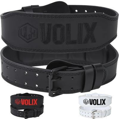 VOLIX Тренировочный пояс из микрофибры для комфортной подъемной силы, тренировки силы, размер [мягкая посадка] пояс, пояс, (Черный, М)