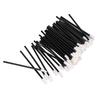100Pcs Disposable Lip Brushes Lightweight Comfortable Odorless Safe Lipstick Brush Applicator with Black Rod