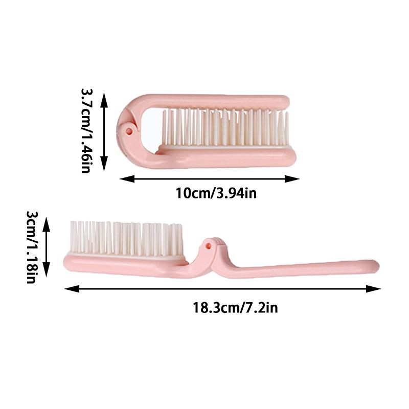 Складная расческа для волос, портативная мягкая расческа для распутывания волос, антистатическая массажная щетка для головы и кожи головы, дорожная карманная расческа для укладки волос, парикмахерская