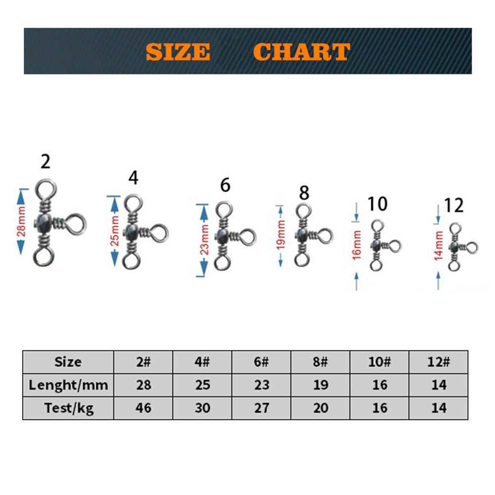 Аксессуары 3-х сторонний разветвитель поворотное кольцо рыболовный вертлюг вращающееся цельное кольцо соединитель для рыболовной лески