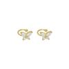 Exquisite Zircon Butterfly Non-Pierced Ear Clips - Luxurious Niche Design for Women