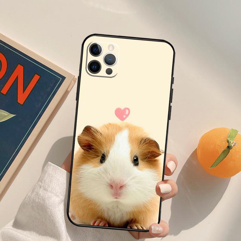 Чехол для мобильного телефона iPhone15 Mini, чехол для мобильного телефона в виде морской свинки, окрашенный в цвет анти-падения для защиты от падения руки