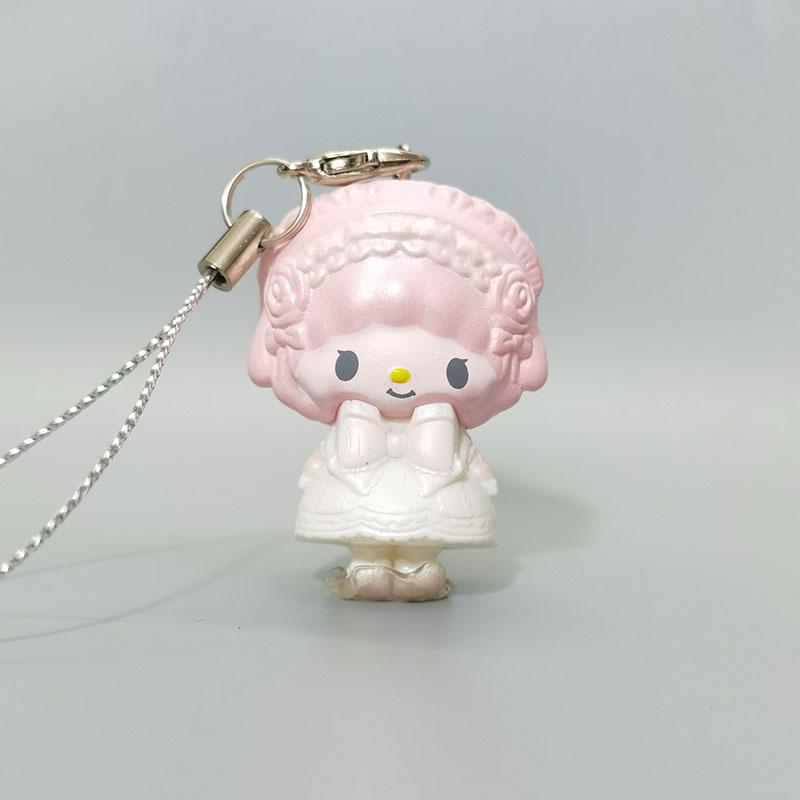 Sanrio Аниме 4 см Брелок Кос Хелло Китти Фигурка Кошки Кукла Кавайная Декор Комнаты Торта Рождественская Игрушка Подарки Для Девочек Детей
