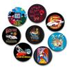 32/44/58mm Anime Collection Handmade HD Print Brooch Cartoon Figure Badge Round Display Lapel Pins Jewelry Accessory for Friend Gifts
