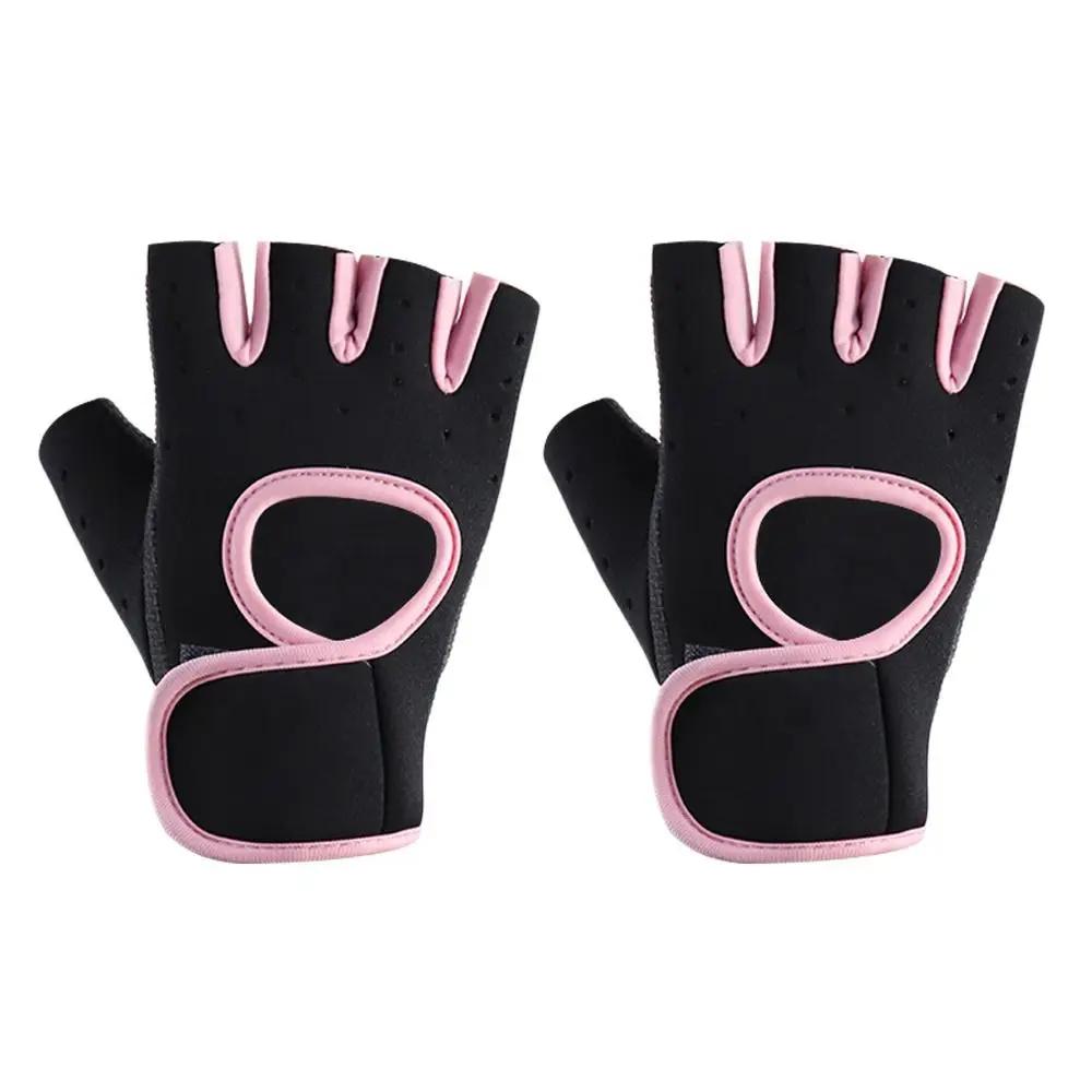 Women Men Fitness Gym Gloves Weightlifting Half Finger Breathable Non-slip Gel Pad Bodybuilding Training Dumbbells Gloves