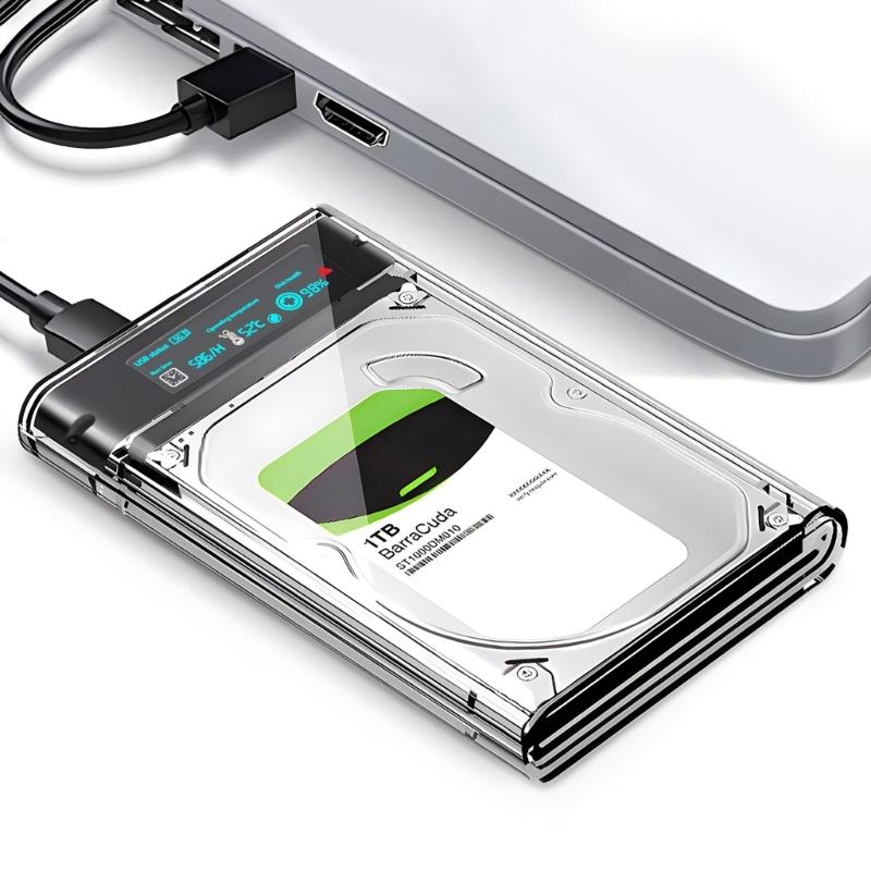 Прозрачный корпус для жесткого диска USB3.0 - SATA для 2,5-дюймового SSD